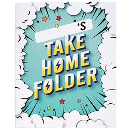 Take Home Homework Folder - Super Hero