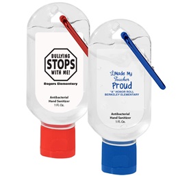Hand Sanitizer with Carabiner