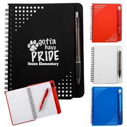 Spiral Notebook and Pen Custom Gift Set