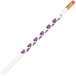 Paw Print Pencil - Purple/White