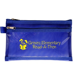 Custom Twin Pocket School Supply Pouch