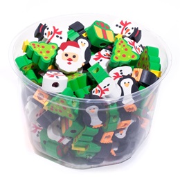 30 pac Random Cute Pencial erasers Topper gifts for students Pencil charms  straw charm used as rewards for elementary school students，classroom，kids