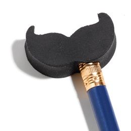 Mustache Pencil Toppers, 144/pkg