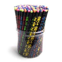 Pencil Tub- Neon Paw