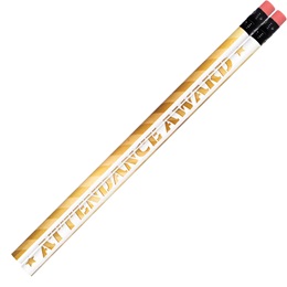 Attendance Pencil - Gold Attendance Award