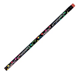 Attendance Pencil -  Perfect Attendance Rainbow Mosaic