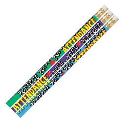 Attendance Pencil - Perfect Attendance Fun Designs