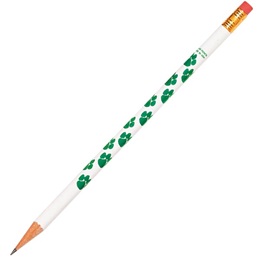 Paw Print Pencil - Kelly Green/White