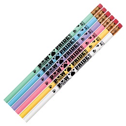 Paw Pride Pencil - Words and Paw Prints