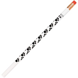 Paw Print Pencil - Black/White