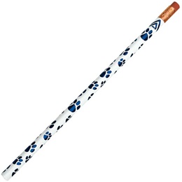 Paw Pride Pencil - Blue Metallic Paws