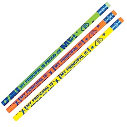 Principal's Award Pencil -  My Principal Is Proud of Me Bright and Bold Colors