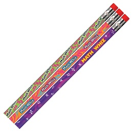 School Subject Pencil - Math Whiz Bright and Bold