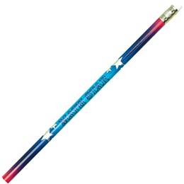 School Subject Pencil - Math Star With White Stars