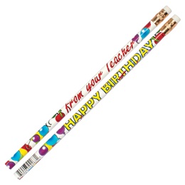 Happy Birthday from Your Teacher Pencil