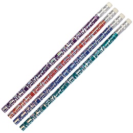 Silver Happy Birthday from Your Teacher Pencils