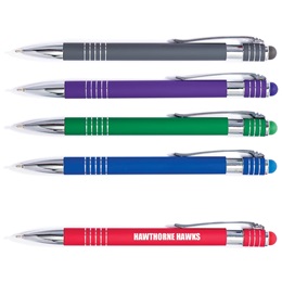 Laser-engraved Gel Pen with Stylus
