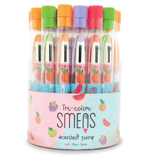 Scentco 4 Tri Color Mulit Ink Smens  Gourmet Scented Pens Smelly New In Tubes 