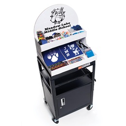 Custom School Store AV Cart Display Tray