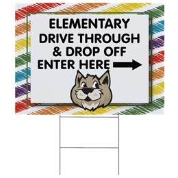 Rainbow Stripes Single/Double Sided Custom Yard Signs