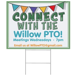 Connect… Rainbow Pennants Single/Double Sided Custom Yard Signs