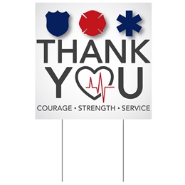 Square Yard Sign - Thank You