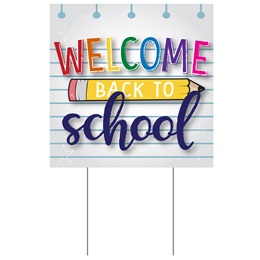Square Yard Sign - Welcome Back to School