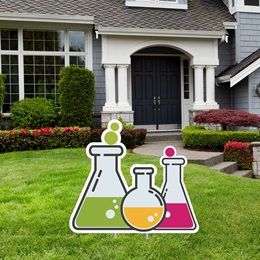 Beaker Cluster Yard Sign