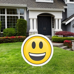 Smiley Face Yard Sign