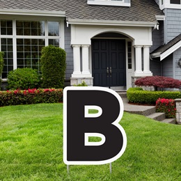 Alphabet Yard Signs - Letter B