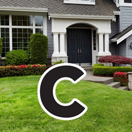 Alphabet Yard Signs - Letter C