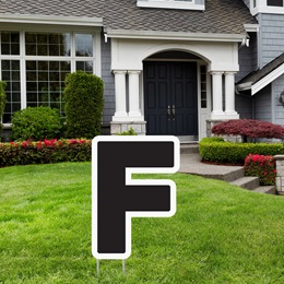 Alphabet Yard Signs - Letter F
