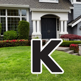 Alphabet Yard Signs - Letter K