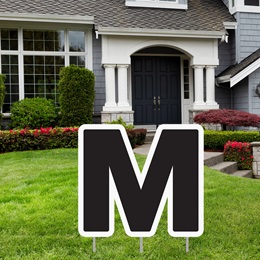 Alphabet Yard Signs - Letter M