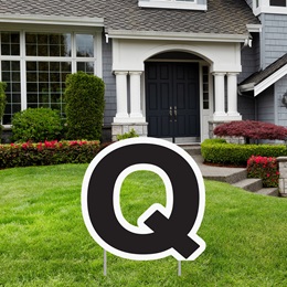 Alphabet Yard Signs - Letter Q