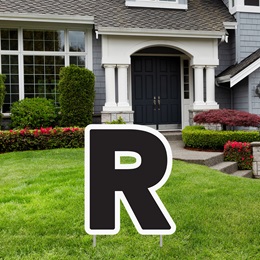 Alphabet Yard Signs - Letter R