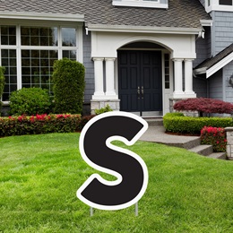 Alphabet Yard Signs - Letter S