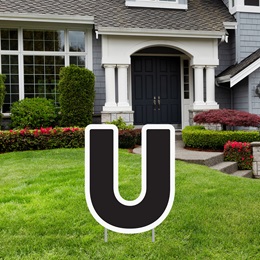 Alphabet Yard Signs - Letter U