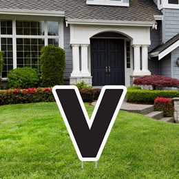 Alphabet Yard Signs - Letter V