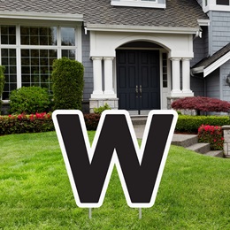 Alphabet Yard Signs - Letter W