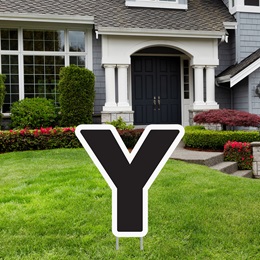 Alphabet Yard Signs - Letter Y