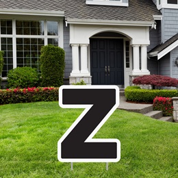 Alphabet Yard Signs - Letter Z
