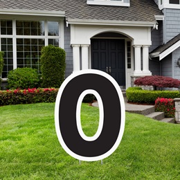 Black and White Yard Signs - Zero