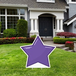 Purple Star Yard Signs