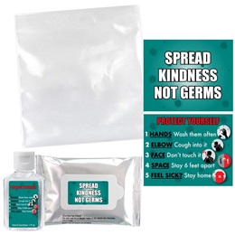 Spread Kindness Not Germs Sanitizer and Wipes Set