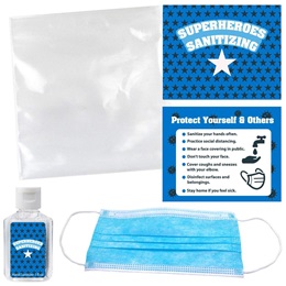 Super Hero Mask and Hand Sanitizer Set