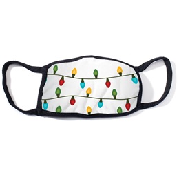 Adult-size Holiday Lights Custom Face Mask