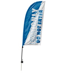 Custom Single-sided Blade Sail Flag Kit - Exit Only