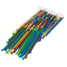 Sno Cone Spoon Straws multicolor pack