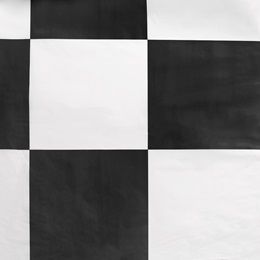 Black and White Checked Poly Vinyl